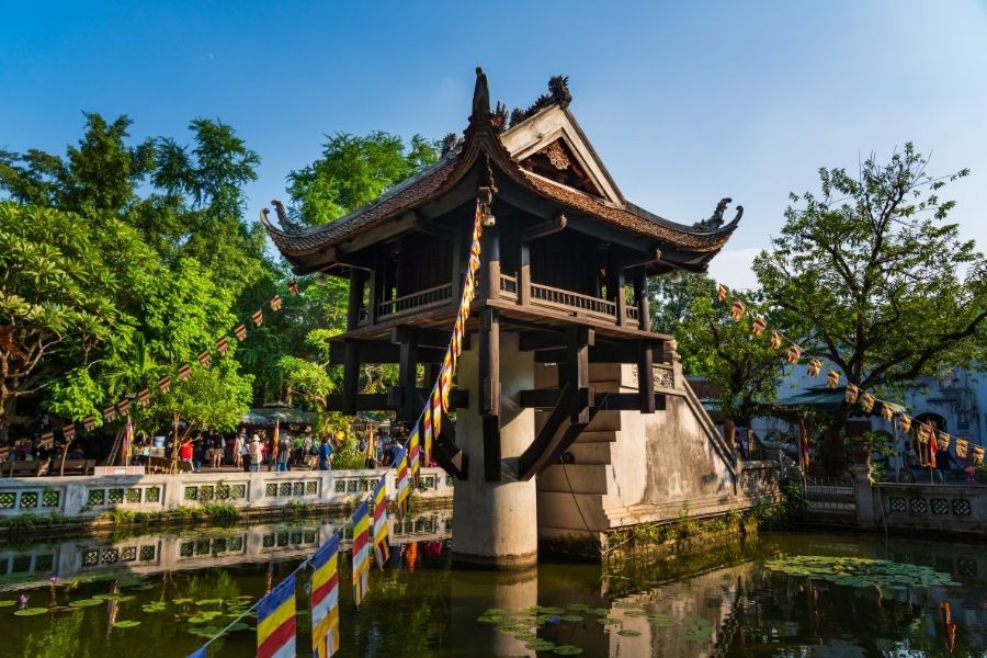 One Pillar Pagoda – iconic symbol of Hanoi in Vietnam luxury holiday itinerary