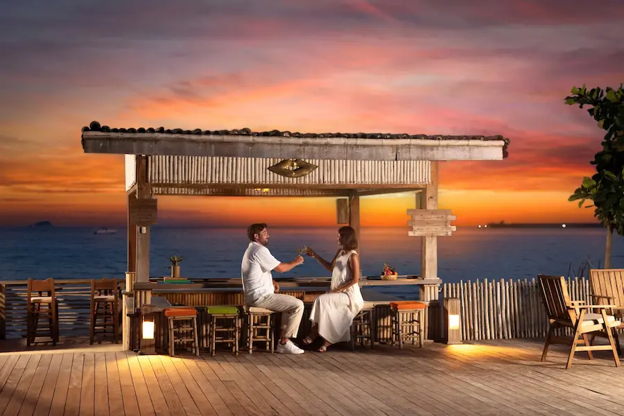 Sunset bar cocktail at Six Senses Con Dao