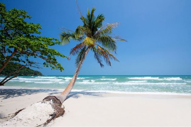 beautiful beach in phu quoc island