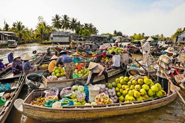 cai rang floating market