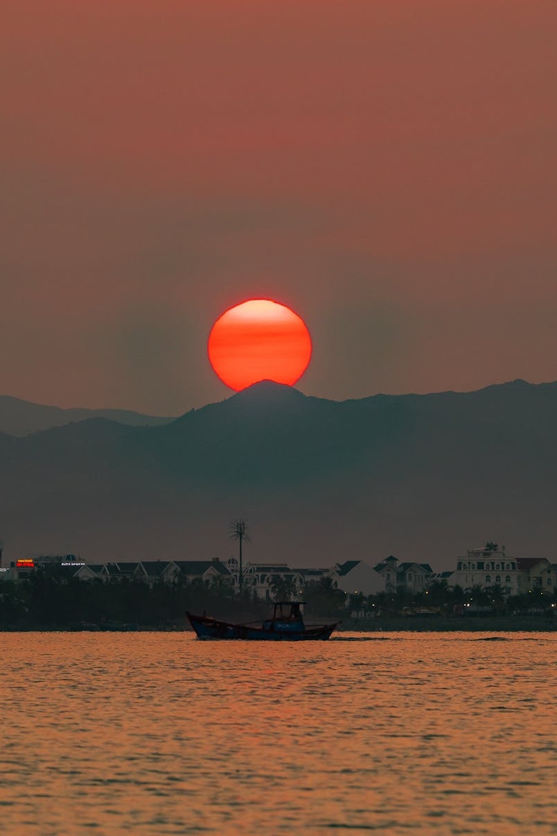 sunset on the beach -vietnam luxury tours
