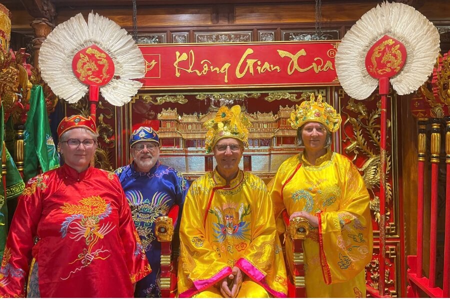 experience the traditional clothes in Hue Imperial Citadel - luxury vietnam tours