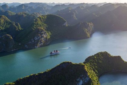 halong bay from seaplane