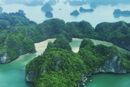 halong bay view from seaplane