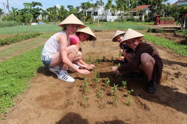 hoi an farming tour for family