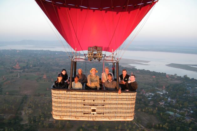 hot air ballon in myanmar luxury tour company in vietnam