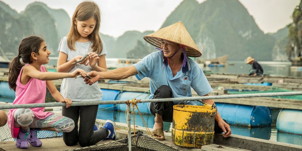 luxury vietnam family holidays at fishing village in halong bay