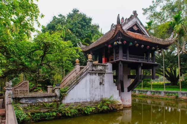 one pillar pagoda