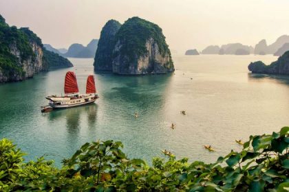 panoramic view of halong bay