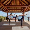 practice yoga lesson in ninh van bay vietnam wellness and spa treatments