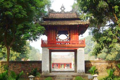 the temple of literature in hanoi