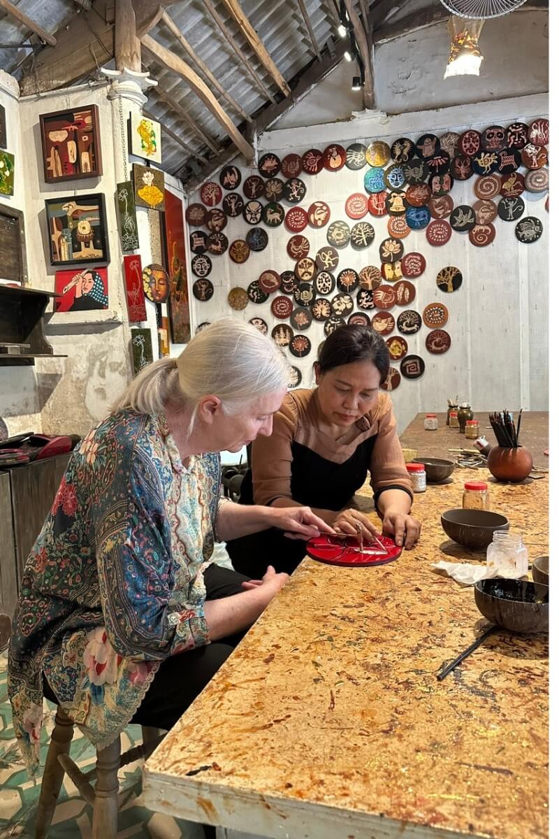 try to make mosaic with vietnam local artisan - vietnam luxury tours
