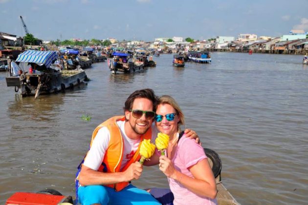 visit cai rang floating market for Vietnam Luxury Honeymoon Packages